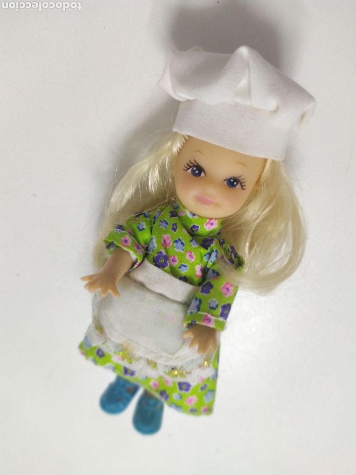 Casas de mu&ntilde;ecas: Mu&ntilde;eca y cocina de 12 cm, a&ntilde;os 70. - Foto 10