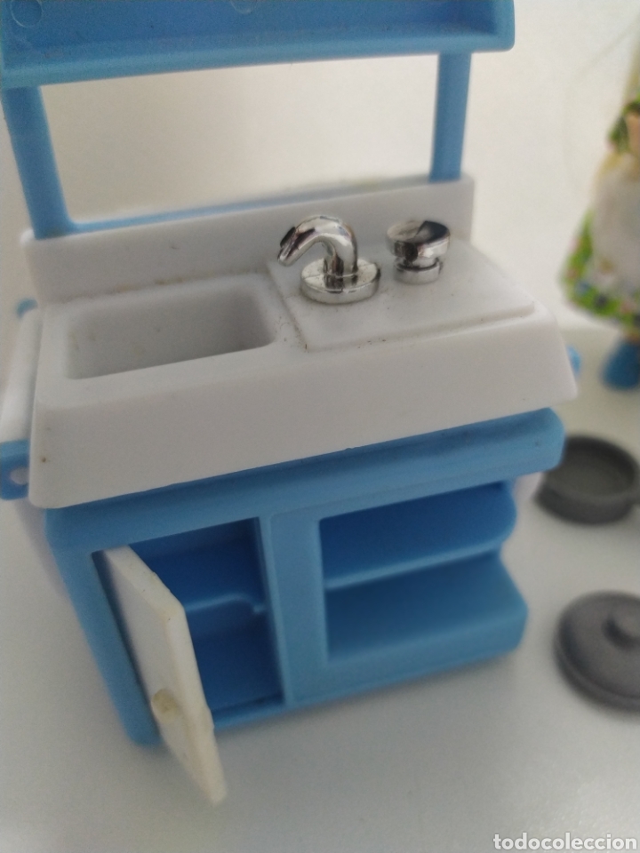 Casas de mu&ntilde;ecas: Mu&ntilde;eca y cocina de 12 cm, a&ntilde;os 70. - Foto 18
