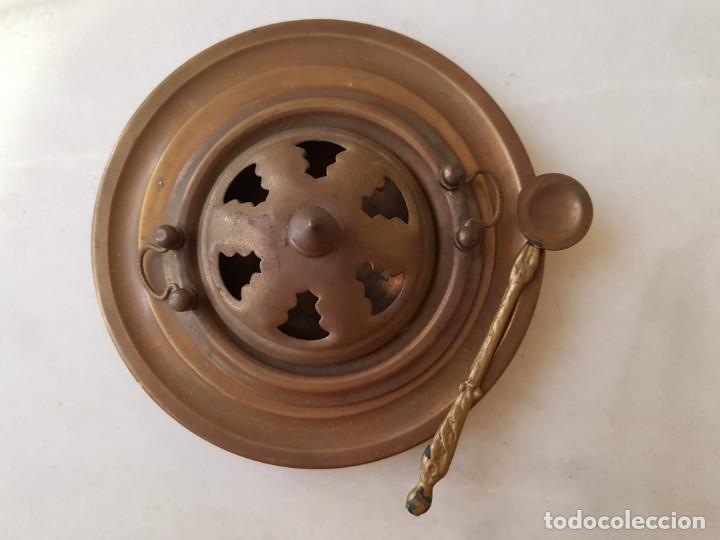 Casas de mu&ntilde;ecas: Brasero lat&oacute;n - Foto 1