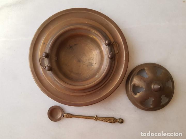 Casas de mu&ntilde;ecas: Brasero lat&oacute;n - Foto 2