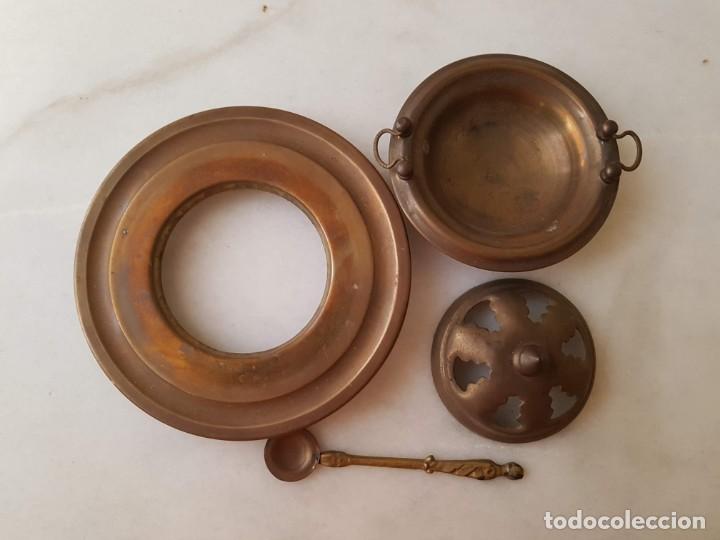 Casas de mu&ntilde;ecas: Brasero lat&oacute;n - Foto 3