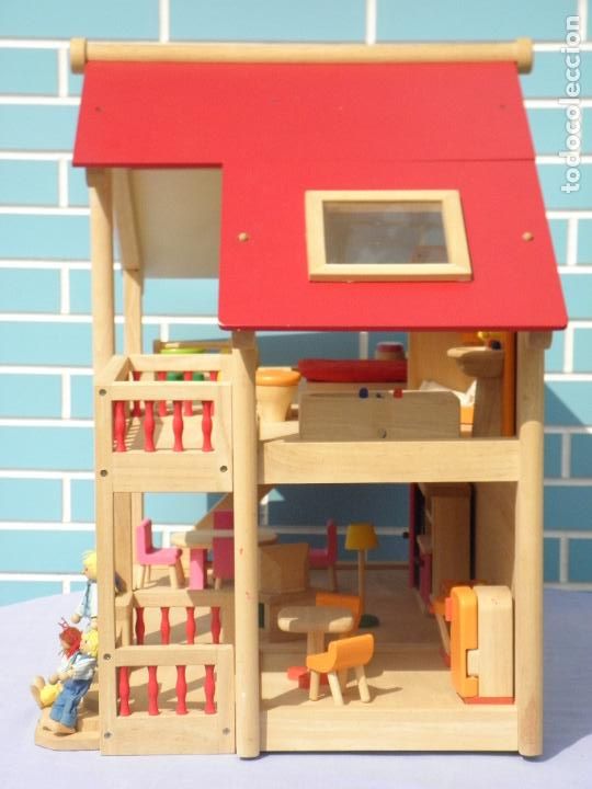 Casas de mu&ntilde;ecas: Casa de mu&ntilde;ecas amueblada Pintoy de madera - Foto 8