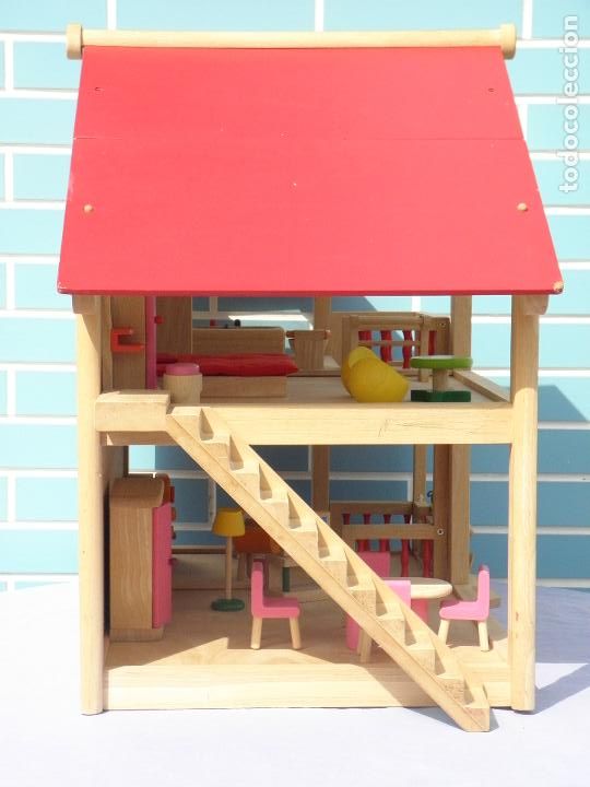 Casas de mu&ntilde;ecas: Casa de mu&ntilde;ecas amueblada Pintoy de madera - Foto 10