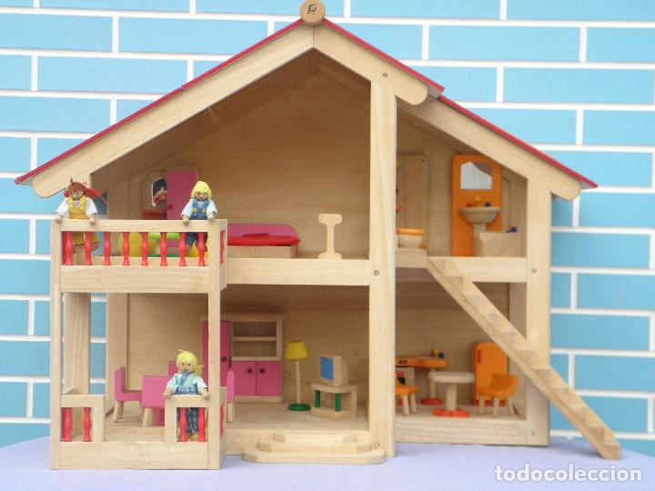 Casas de mu&ntilde;ecas: Casa de mu&ntilde;ecas amueblada Pintoy de madera - Foto 12