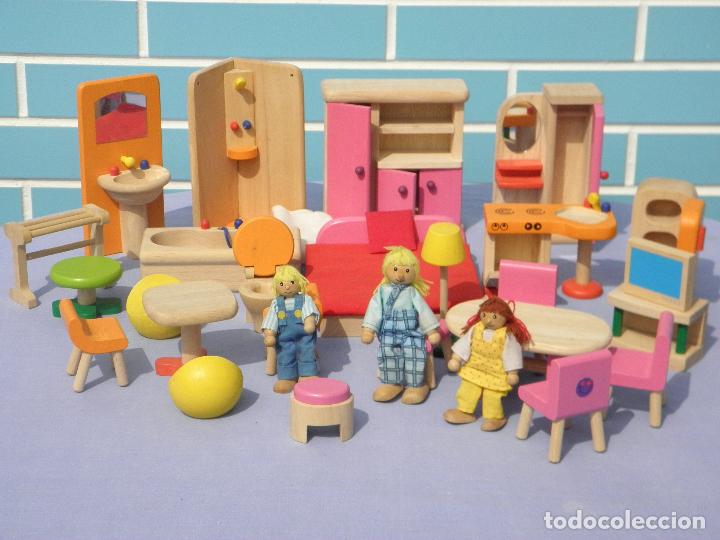 Casas de mu&ntilde;ecas: Casa de mu&ntilde;ecas amueblada Pintoy de madera - Foto 13