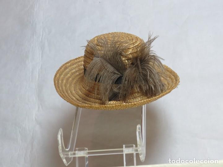 Casas de mu&ntilde;ecas: Sombrero para mu&ntilde;eca de finales del siglo XIX - Foto 1