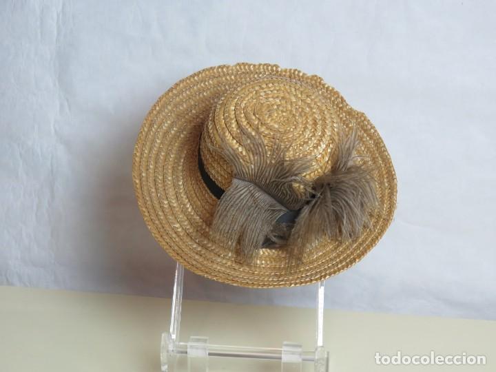 Casas de mu&ntilde;ecas: Sombrero para mu&ntilde;eca de finales del siglo XIX - Foto 2