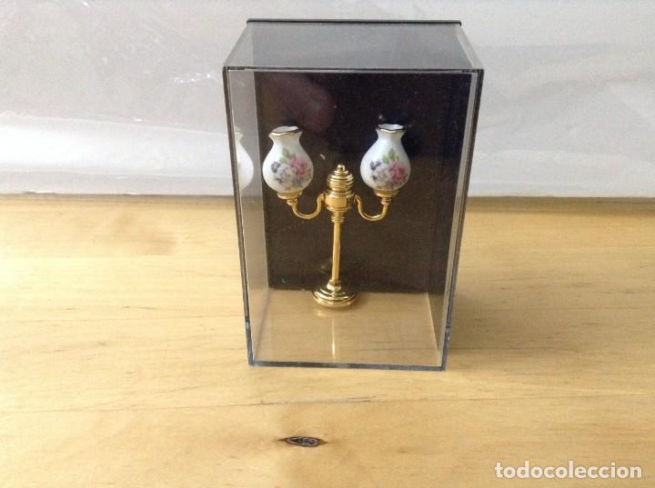 Casas de mu&ntilde;ecas: Miniatura Reutter.L&aacute;mpara decoraci&oacute;n.NUEVA. - Foto 1