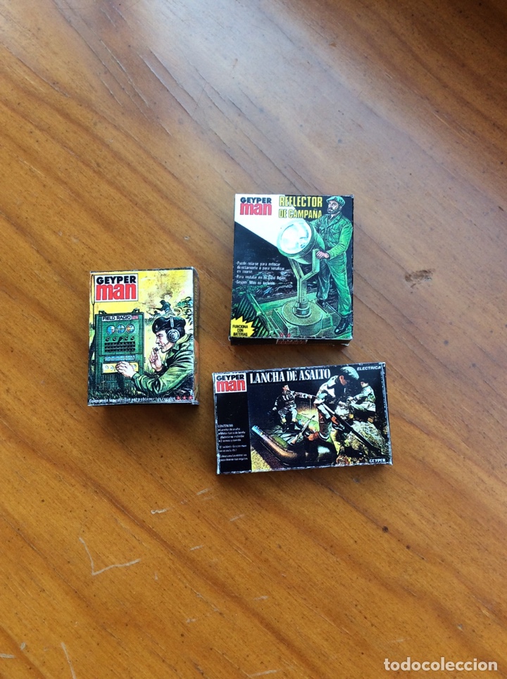 Casas de mu&ntilde;ecas: LOTE CAJAS GEYPER MAN MINIATURAS - Foto 1