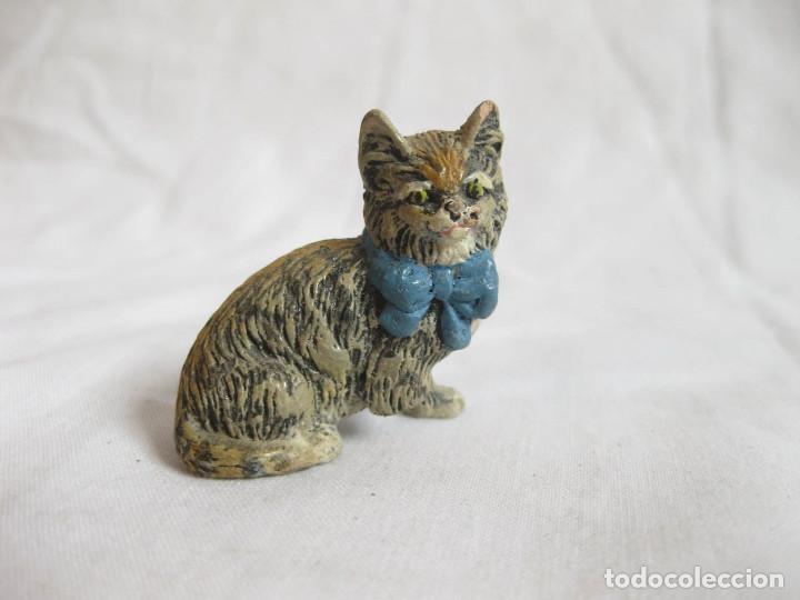 Casas de mu&ntilde;ecas: Perro miniatura en terracota. - Foto 1