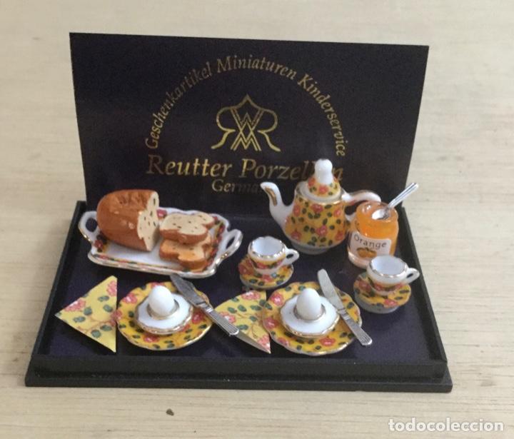 Casas de mu&ntilde;ecas: Miniatura. Set de desayuno. Reutter. Nuevo - Foto 1