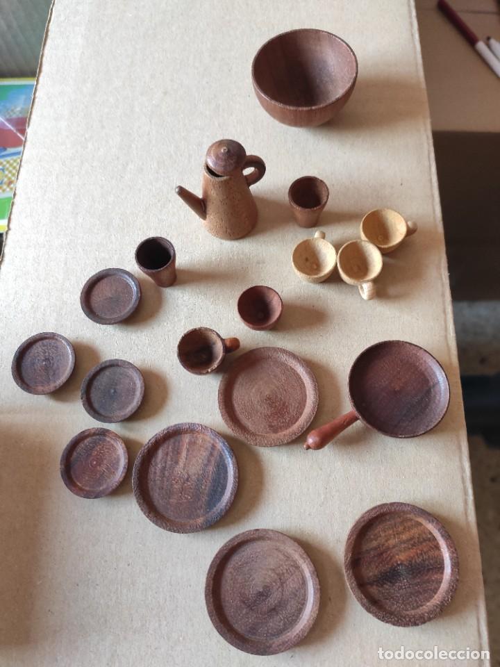 Casas de mu&ntilde;ecas: Menaje madera ,casa mu&ntilde;ecas - Foto 1