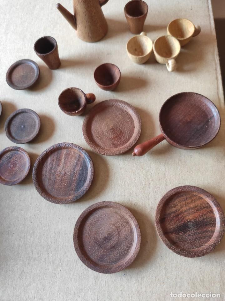 Casas de mu&ntilde;ecas: Menaje madera ,casa mu&ntilde;ecas - Foto 3
