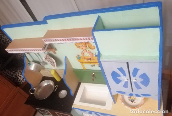 Casas de mu&ntilde;ecas: COCINA MADERA JUGUETE - Foto 10