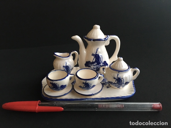 Casas de mu&ntilde;ecas: Juego de t&eacute; o caf&eacute; en miniatura - Foto 2
