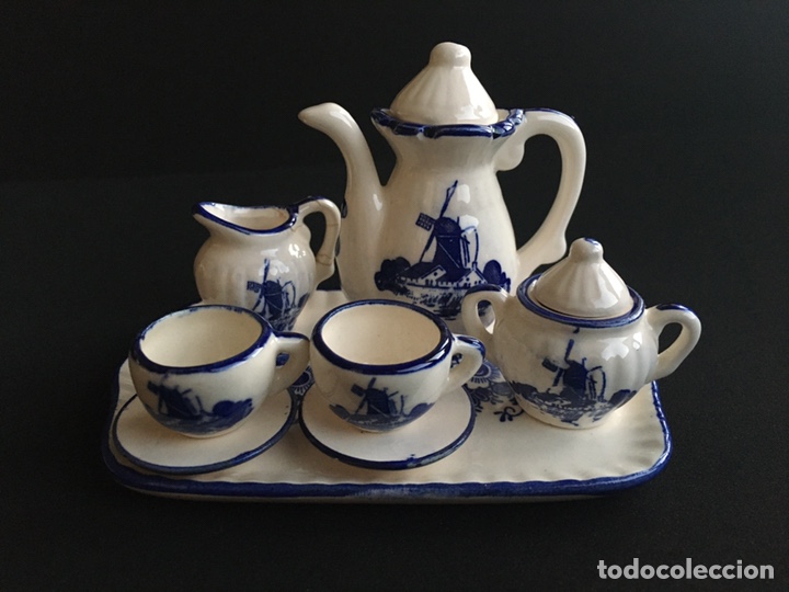 Casas de mu&ntilde;ecas: Juego de t&eacute; o caf&eacute; en miniatura - Foto 1