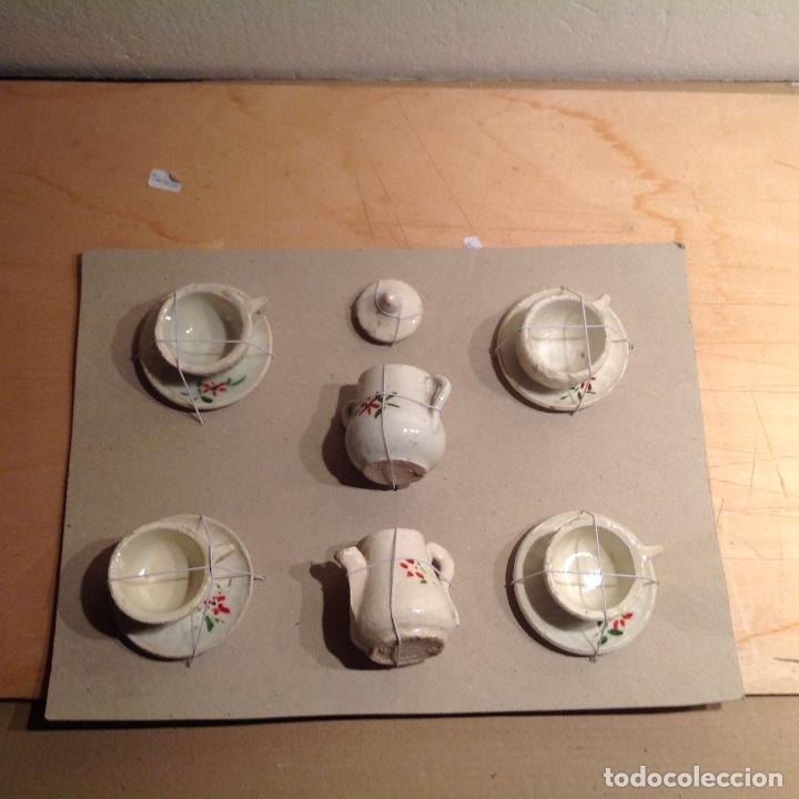 Casas de mu&ntilde;ecas: Juego cafe de loza - Foto 1