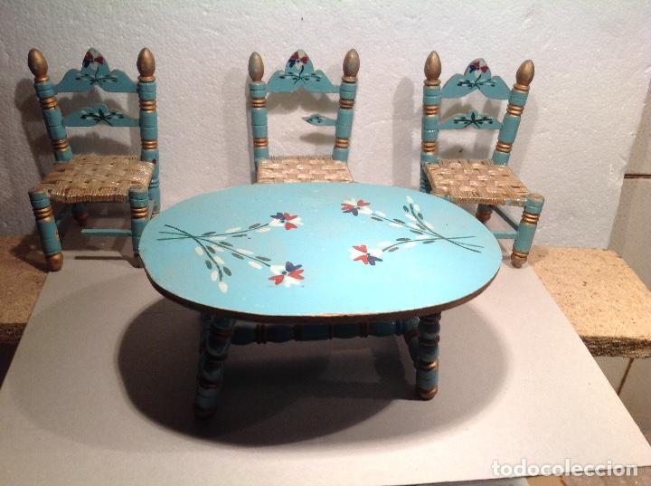 Casas de mu&ntilde;ecas: Conjunto comedor madera . Casa de mu&ntilde;ecas - Foto 3