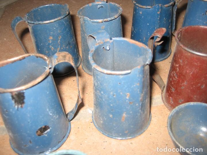 Casas de Muñecas: antiguo lote de utensilios cocina de hojalata para casa de muñecas vajilla taza jarra plato - Foto 10 - 265563534