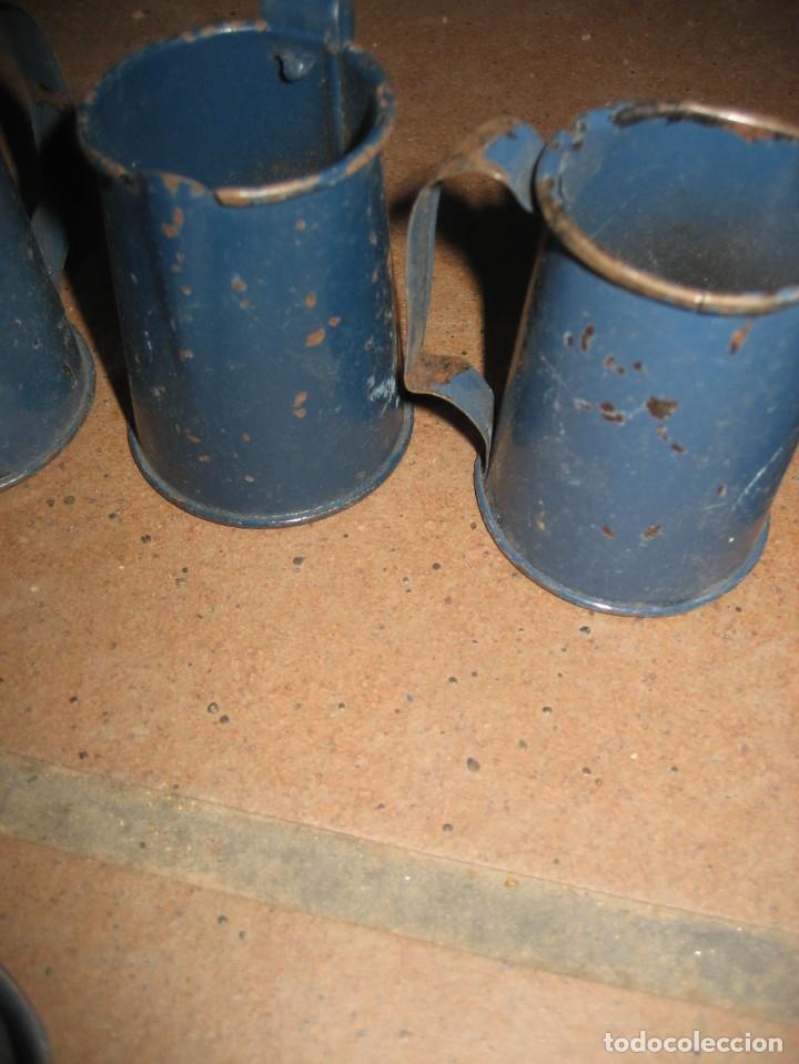 Casas de Muñecas: antiguo lote de utensilios cocina de hojalata para casa de muñecas vajilla taza jarra plato - Foto 20 - 265563534