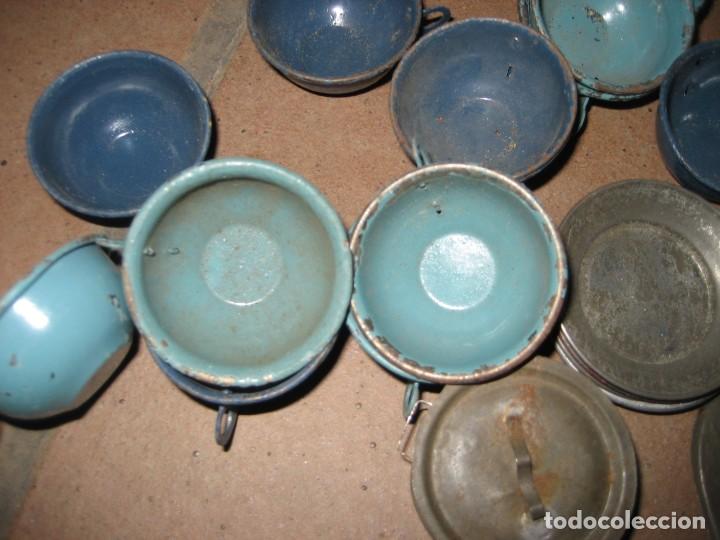 Casas de Muñecas: antiguo lote de utensilios cocina de hojalata para casa de muñecas vajilla taza jarra plato - Foto 25 - 265563534
