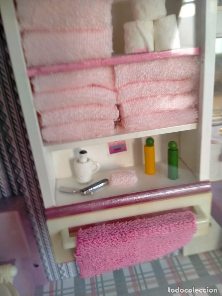 Casas de mu&ntilde;ecas: Diorama ba&ntilde;o Hogarin con mu&ntilde;ecas - Foto 2