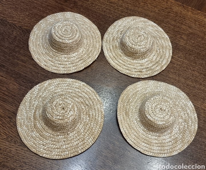 Casas de mu&ntilde;ecas: 4 sombreros de paja para mu&ntilde;eca - Foto 1