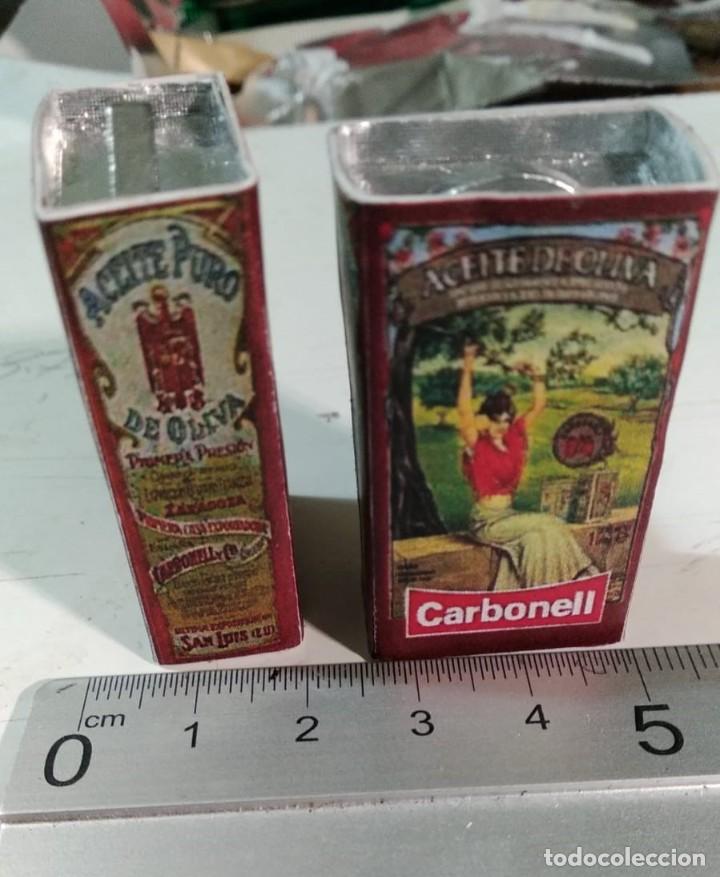 Casas de mu&ntilde;ecas: Lata aceite a escala 1:12 - Foto 1