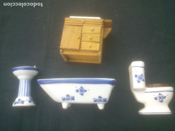 Casas de mu&ntilde;ecas: MOBILIARIO BA&Ntilde;O EN CERAMICA - Foto 2