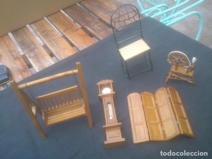 Casas de mu&ntilde;ecas: MOBILIARIO VARIADO MADERA - Foto 1