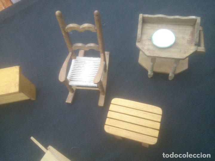 Casas de mu&ntilde;ecas: MOBILIARIO VARIADO MADERA - Foto 2