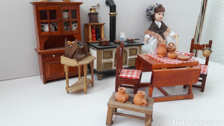 Casas de mu&ntilde;ecas: Escena cocina casa de mu&ntilde;ecas - Foto 2