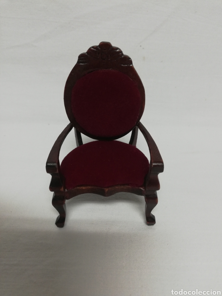 Casas de mu&ntilde;ecas: SILLON PARA CASA DE MU&Ntilde;ECAS. ESTILO CL&Aacute;SICO. - Foto 1