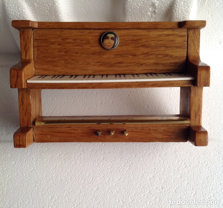 Casas de mu&ntilde;ecas: PIANO MADERA EN MINIATURA - Foto 6