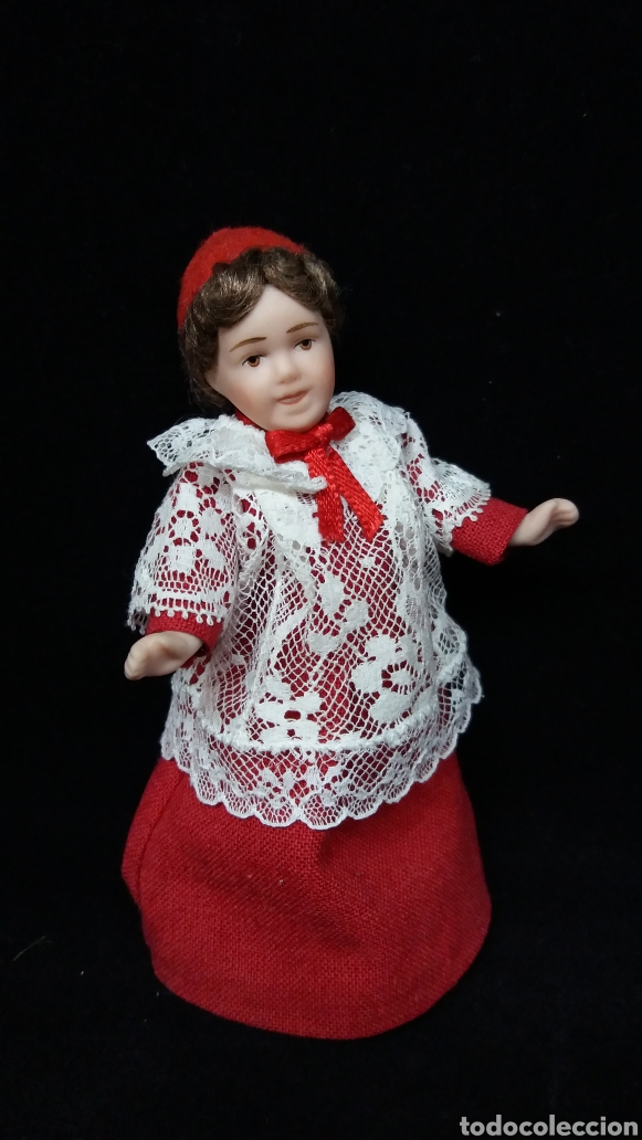 Casas de mu&ntilde;ecas: Monaguillo de porcelana - Foto 4
