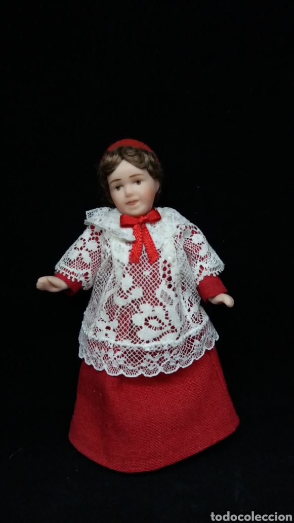 Casas de mu&ntilde;ecas: Monaguillo de porcelana - Foto 1