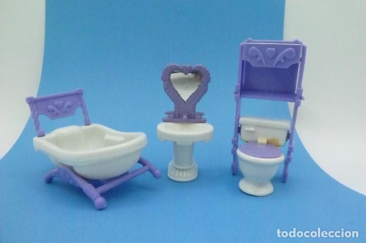 Casas de mu&ntilde;ecas: Lote muebles pl&aacute;stico casa mu&ntilde;ecas - Foto 1