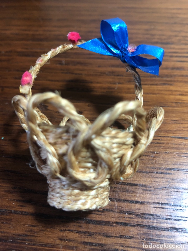 Casas de mu&ntilde;ecas: CESTA MIMBRE MINI TAMA&Ntilde;O PARA CASA DE MU&Ntilde;ECAS - Foto 3