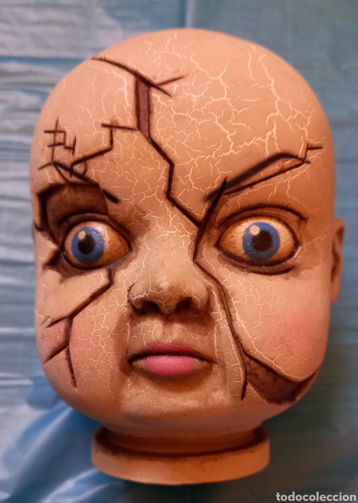 Casas de mu&ntilde;ecas: Cabeza mu&ntilde;eca diab&oacute;lica - Foto 1