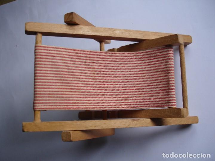 Casas de mu&ntilde;ecas: HAMACA MADERA MU&Ntilde;ECAS 19 CM - Foto 1
