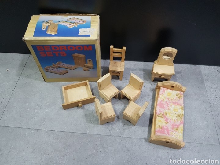 Casas de mu&ntilde;ecas: Mobiliario de dormitorio para casa de mu&ntilde;ecas. (L22) - Foto 1