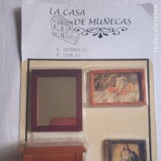 Casas de Muñecas: LA CASA DE MUÑECAS, CASA ANDALUZA. ENTREGA Nº 21, EN SU BLISTER SIN ABRIR. 2 CUADROS, ESPEJO, MESA.. Lote 348525108