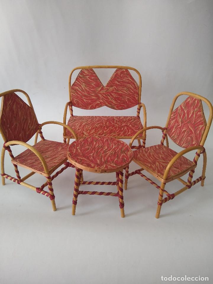 Casas de mu&ntilde;ecas: Muebles sal&oacute;n a&ntilde;os 30 - Foto 2