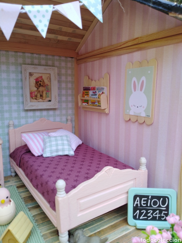 Casas de mu&ntilde;ecas: Casa de mu&ntilde;ecas dormitorio infantil - Foto 6