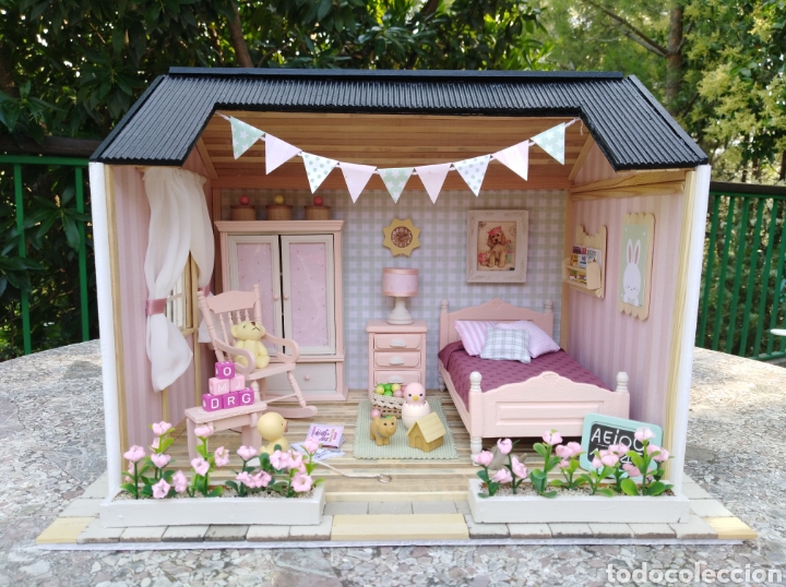 Casas de mu&ntilde;ecas: Casa de mu&ntilde;ecas dormitorio infantil - Foto 1