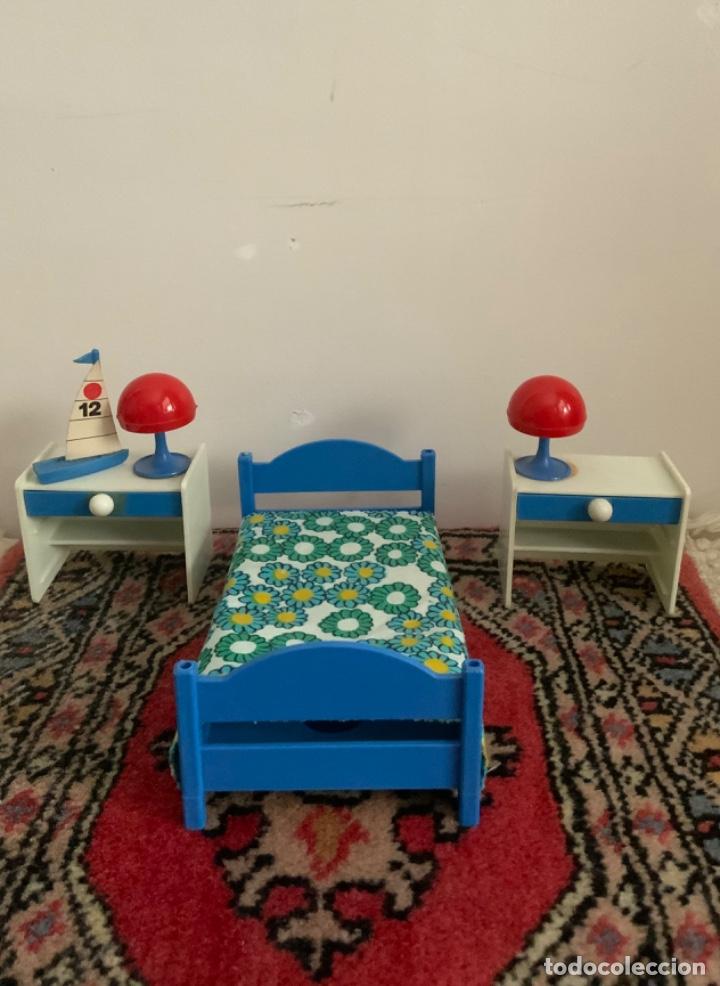 Casas de mu&ntilde;ecas: DORMITORIO AZUL, CASA DE MU&Ntilde;ECAS HOGARIN, A&Ntilde;O 70 - Foto 2