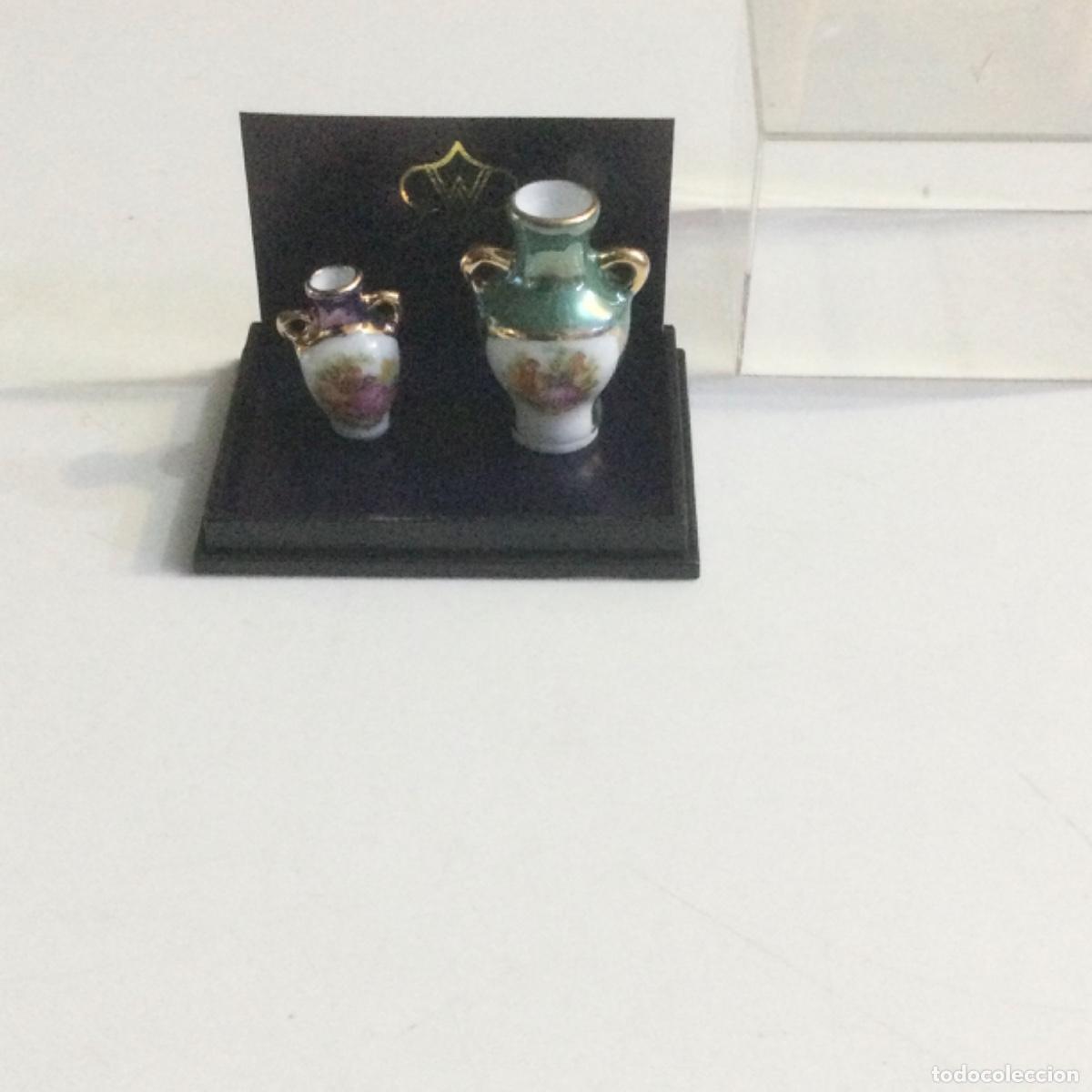 Casas de mu&ntilde;ecas: Miniatura de 2 jarroncitos. Reutter. NUEVOS - Foto 1