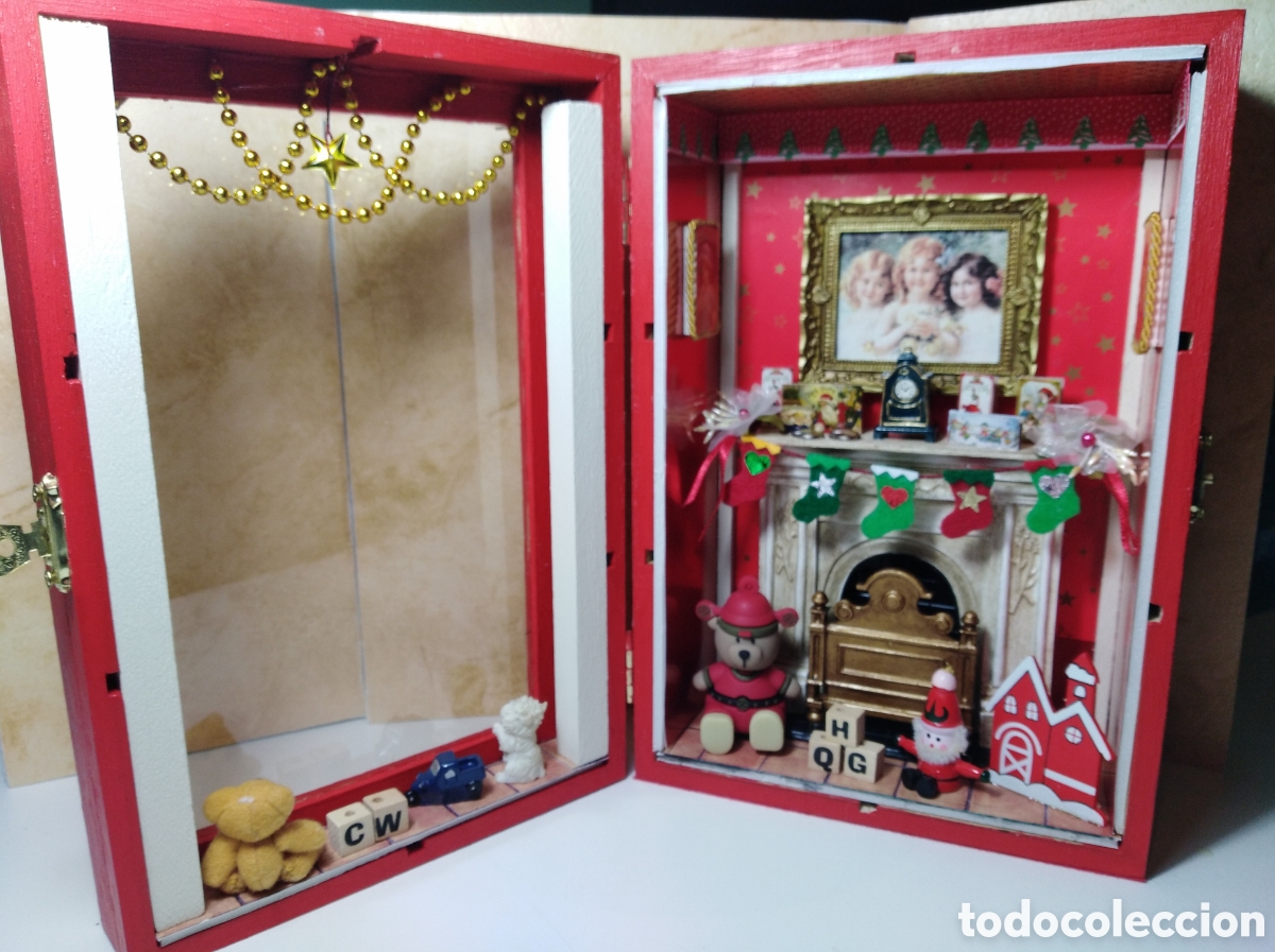 Casas de mu&ntilde;ecas: Escena de Navidad miniatura - Foto 3