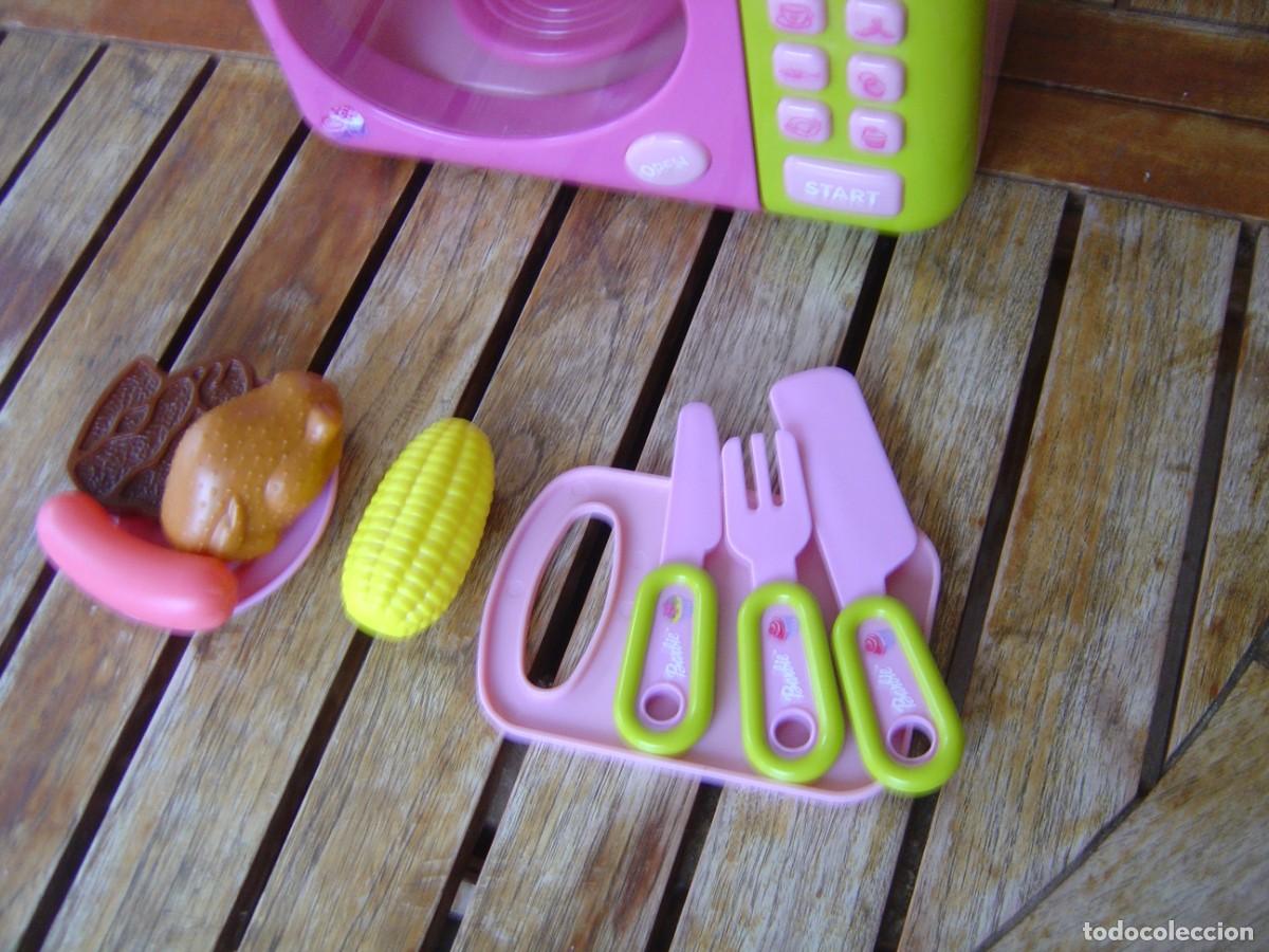 Casas de mu&ntilde;ecas: ACCESORIO ORIGINAL BARBIE MATTEL MICROONDAS. Excelente conservaci&oacute;n. Con complementos. - Foto 5