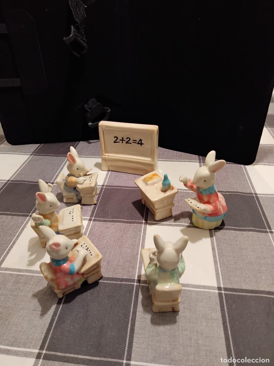 Casas de mu&ntilde;ecas: ESCUELA DE CONEJITOS PORCELANA - Foto 1